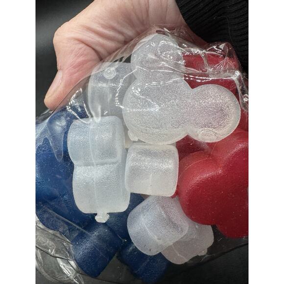 1990’s Disney Store Red White & Blue Mickey Mouse Reusable Ice Cubes 4th July D3 - Picture 9 of 9